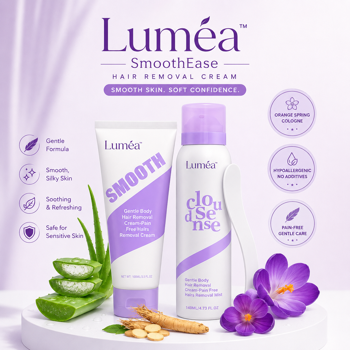 Luméa™ SmoothEase Hair Removal Cream
