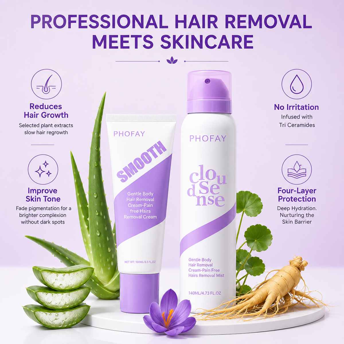 Luméa™ SmoothEase Hair Removal Cream
